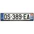 Plaque immatriculation alu basic 520 x 120 mm département 50