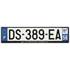 Plaque immatriculation alu basic 520 x 120 mm département 58