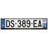 Plaque immatriculation alu basic 520 x 120 mm département 71