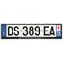 Plaque immatriculation alu basic 520 x 120 mm département 75
