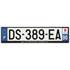 Plaque immatriculation alu basic 520 x 120 mm département 90