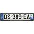 Plaque immatriculation alu basic 520 x 120 mm département 971