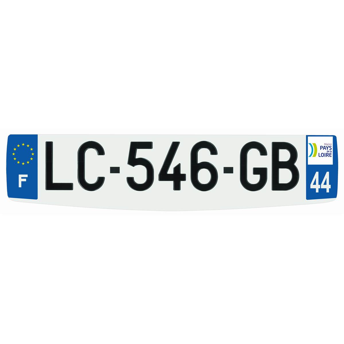 Plaque Immatriculation Alu Confort 520 X 120 Mm Département 44