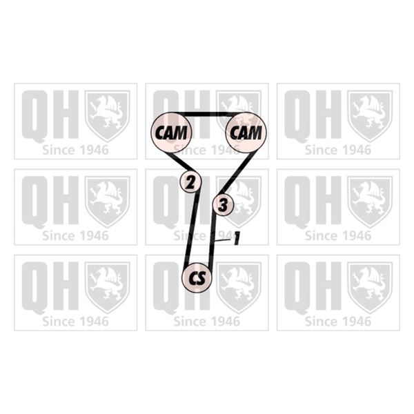 1 kit de distribution Quinton Hazell QBK378