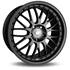 Jante alu INFINY R1 17 pouces Noir Brillant