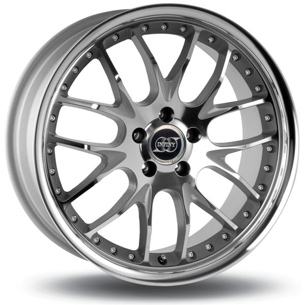 Jante INFINY Rock5 Argent Face Polie 9,5x20 5x114,3ET35