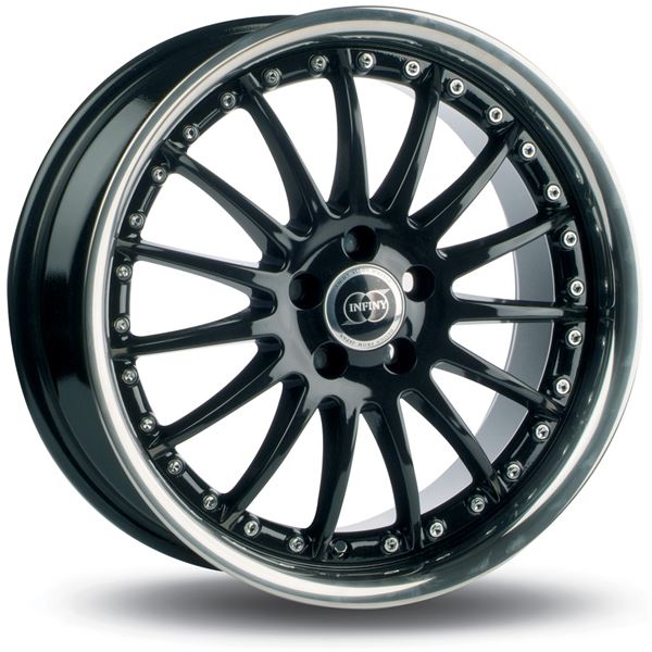 Jante INFINY Onix Noir Bord Inox 7,5x17 5x112ET42