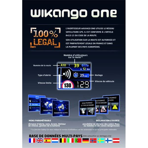 Assistant d'aide à la conduite AlerteGPS Wikango One