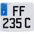 Plaque immatriculation mini quad 140 x 120 mm