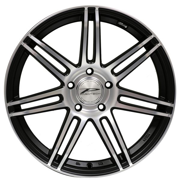 Jante aluminium Parotech 14 pouces Black Poli Brillant