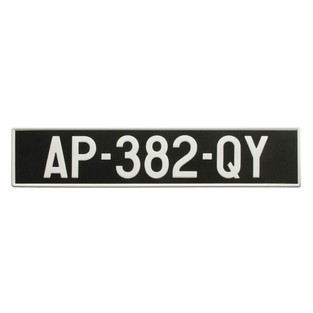 Plaque Immatriculation De Collection Alu 520 X 110 Mm