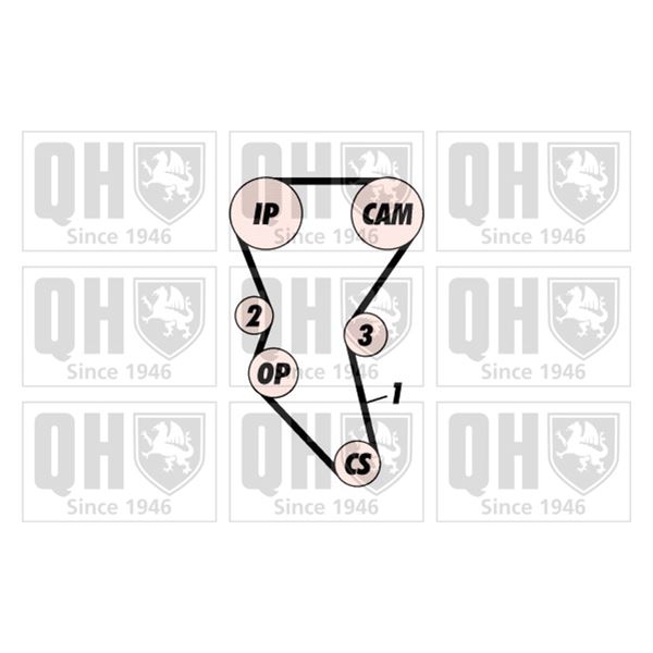 1 kit de distribution Quinton Hazell QBK135