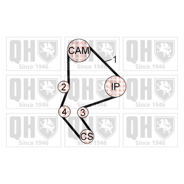 1 kit de distribution Quinton Hazell QBK796