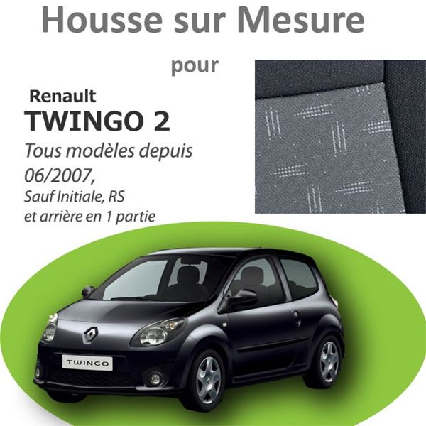 Housse premium pour Renault Twingo 2 - Feu Vert
