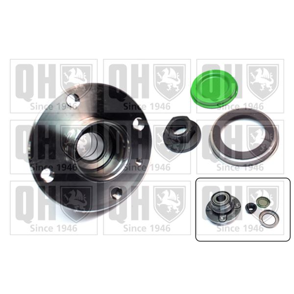 1 kit de roulement de roue arrière Quinton Hazell QWB1356
