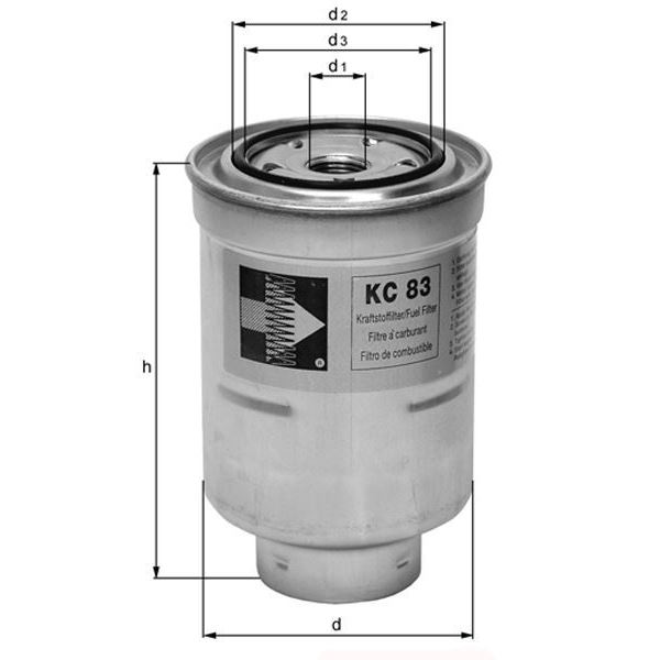 Filtre à gasoil KC83 Knecht