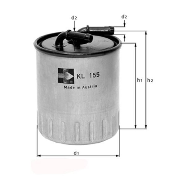 Filtre à gasoil KL313 Knecht