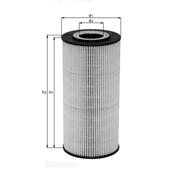 Filtre à huile OX123/1D Knecht