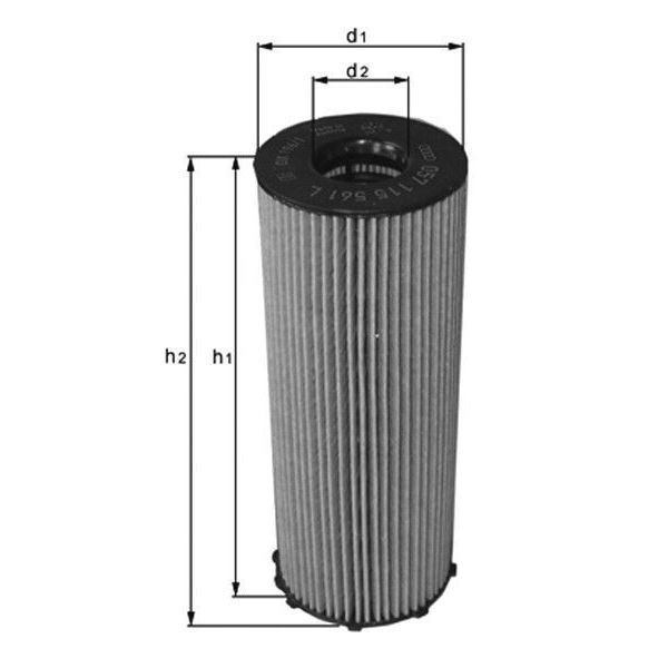 Filtre à huile OX361/4D Knecht