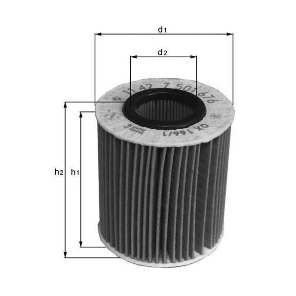 Filtre à huile OX379D Knecht
