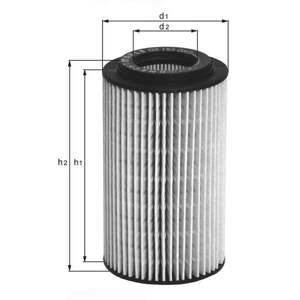 Filtre à huile OX381D Knecht