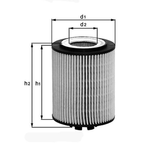 Filtre à huile OX401D Knecht