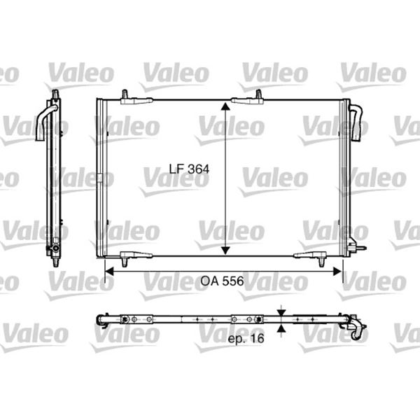 Condenseur de climatisation Valeo 818001