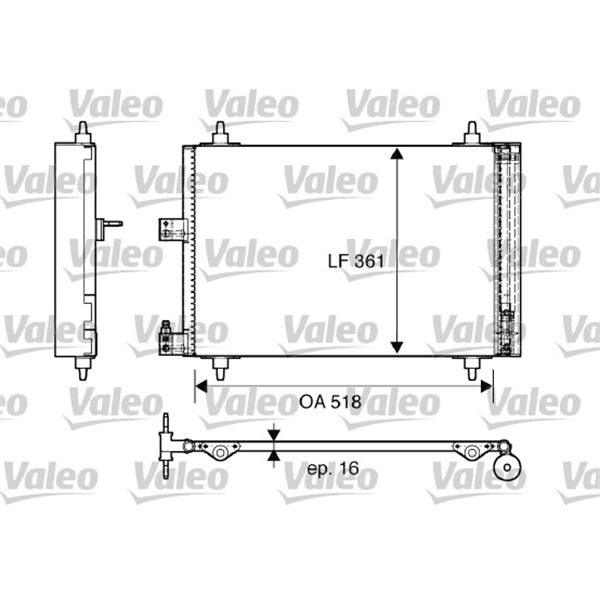 Condenseur de climatisation Valeo 817667