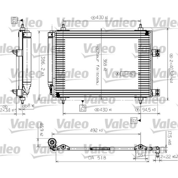 Condenseur de climatisation Valeo 817526
