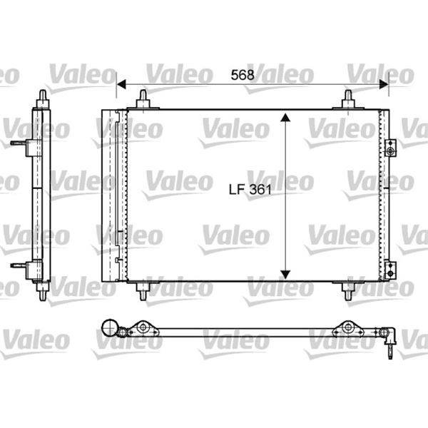 Condenseur de climatisation Valeo 818171