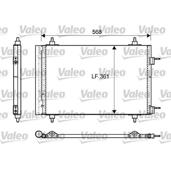 Condenseur de climatisation Valeo 818170