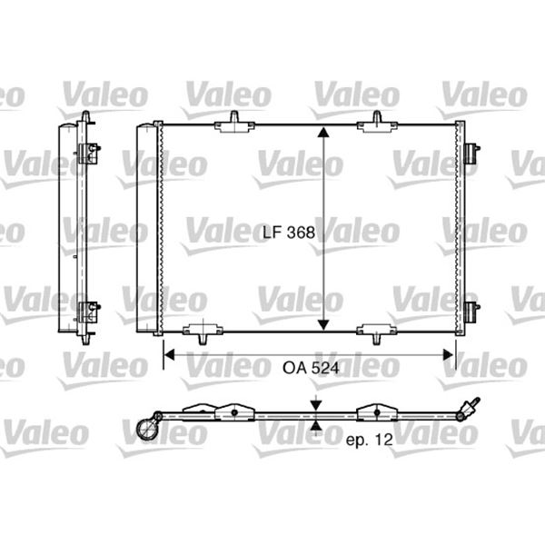 Condenseur de climatisation Valeo 818015
