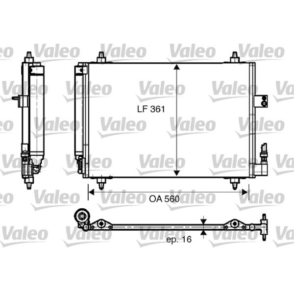 Condenseur de climatisation Valeo 817824