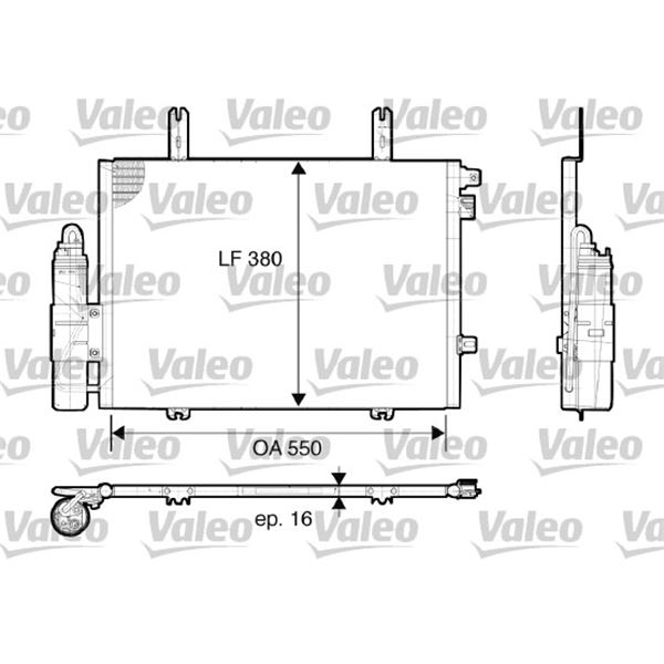 Condenseur de climatisation Valeo 817662