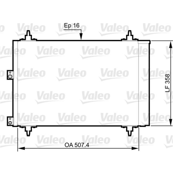 Condenseur de climatisation Valeo 814080