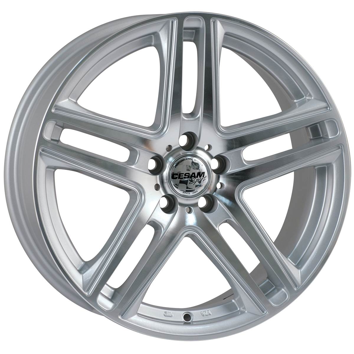 Jante Aluminium Cesam 14 Pouces Silver Poli Brillant