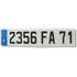 Plaque immatriculation plastique renforcée 520 x 110 mm département 02A