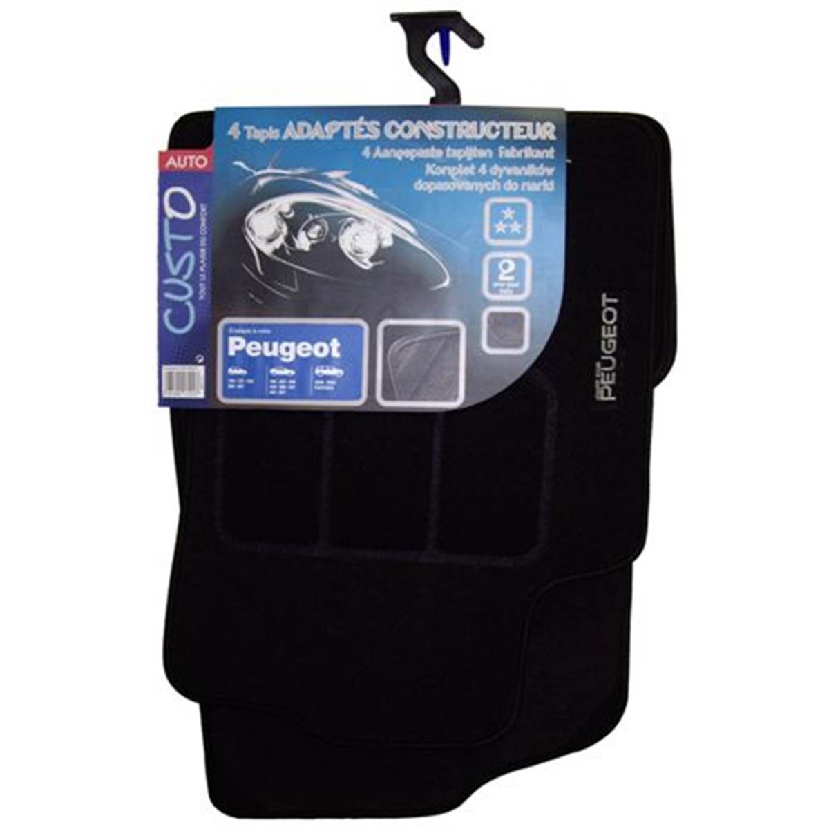 Tapis (4 pièces) Adaptable Pour Peugeot