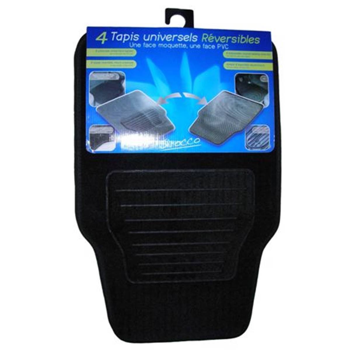 Tapis (4 pièces) Pvc/moquette Reversible Siroco