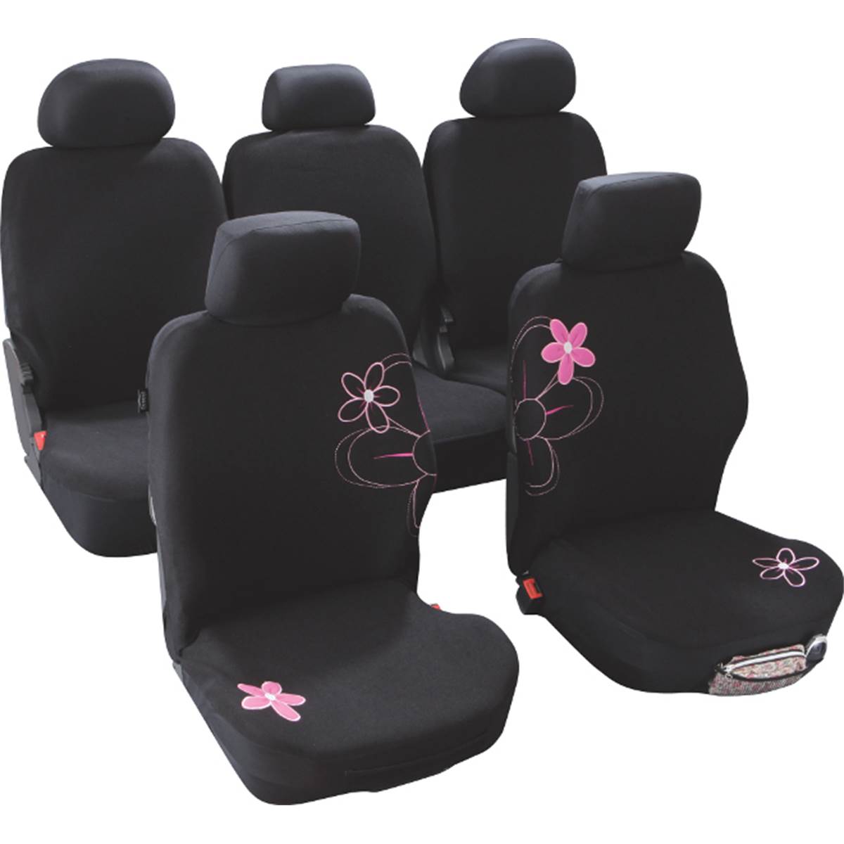 Housses De Siège Voiture Adaptables Fleurs Taille 4 Custo Magic