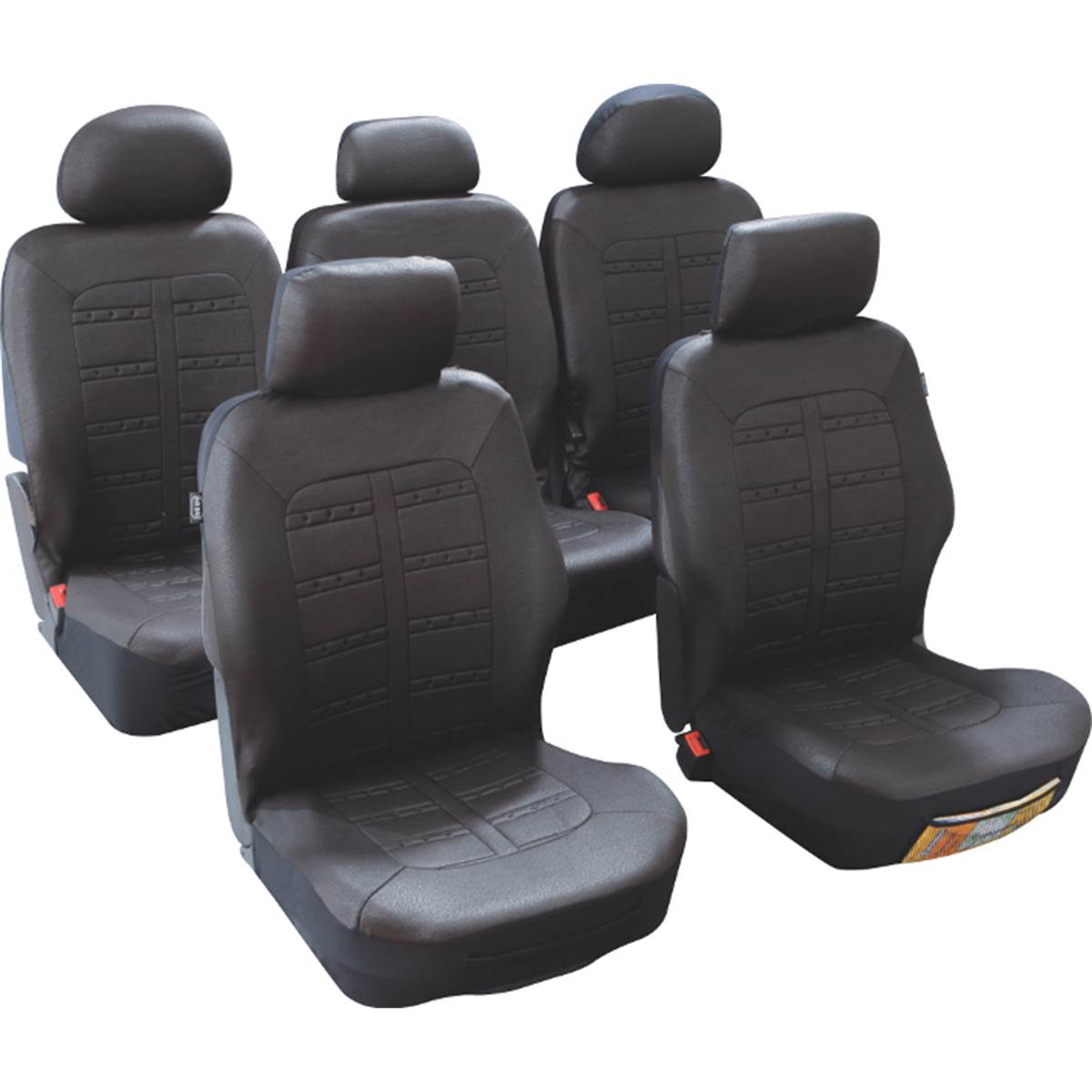 Housse De Siège Voiture Noires Adaptables Taille 4 Custo Magic