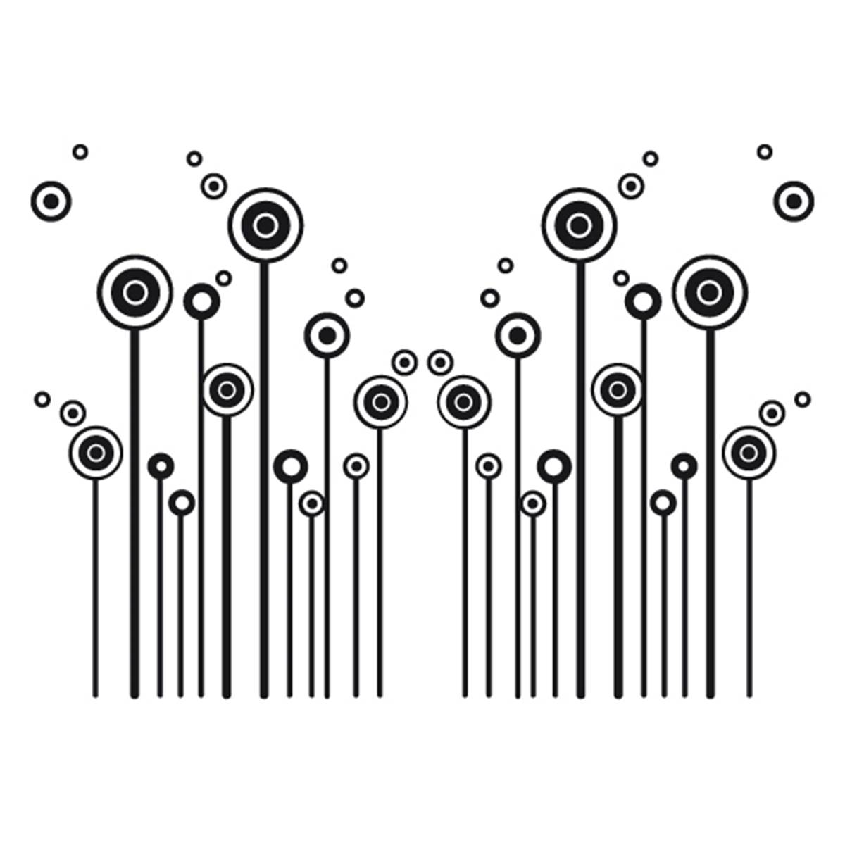 Adhésif Cadox Fleurs Bulles Fushia