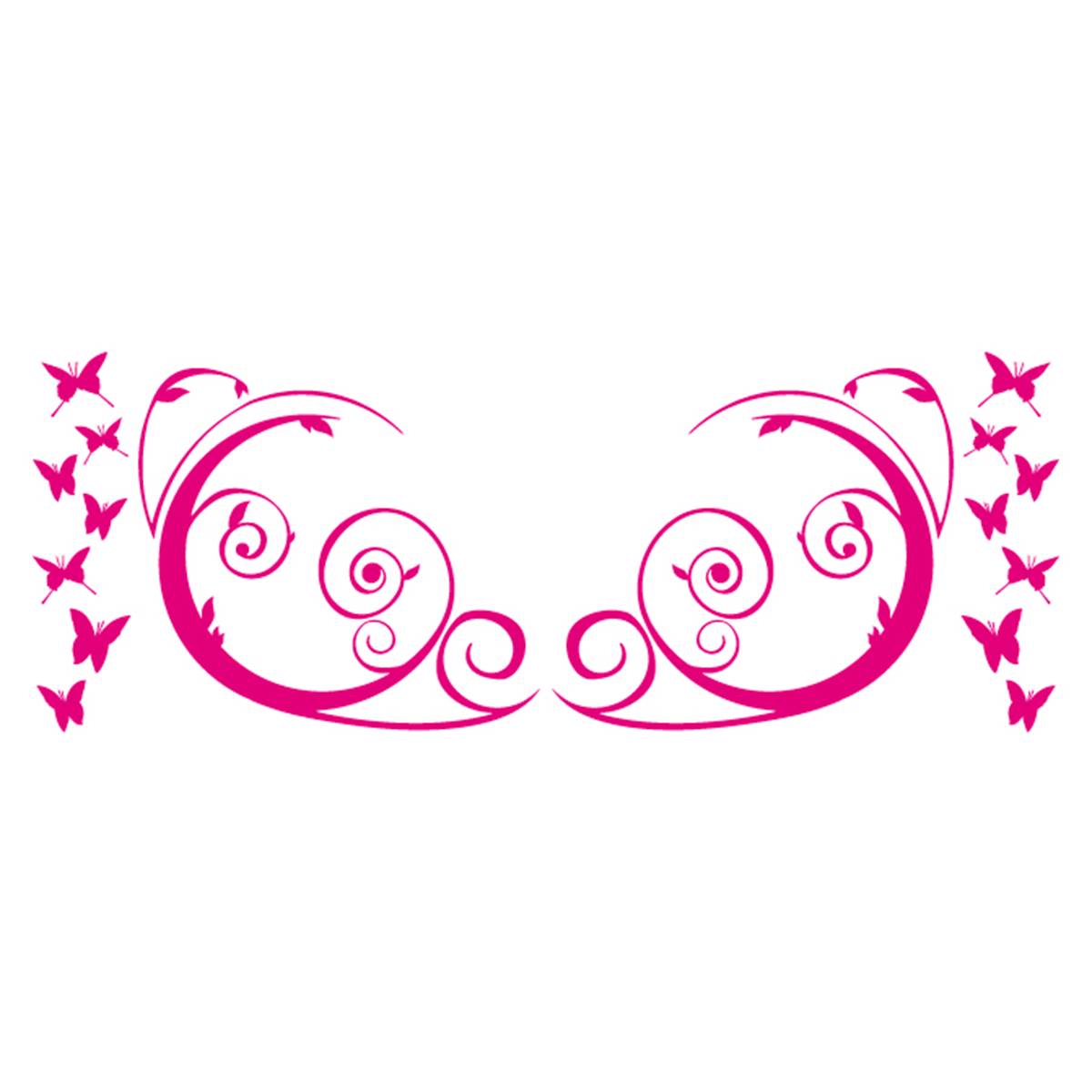 Adhésif Cadox Papillons Fushia