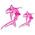 Autocollant voiture Requin Fushia Cadox