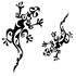 Sticker carrosserie gecko fushia polynesians Cadox