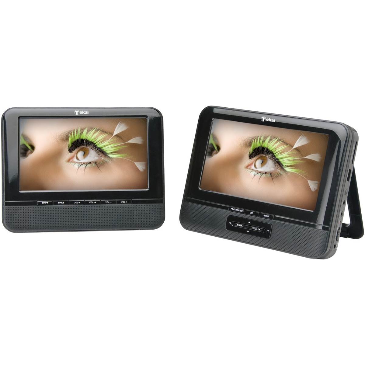 2 Lecteurs Dvd Portable 2 Écrans Tokai Tpd-2700k