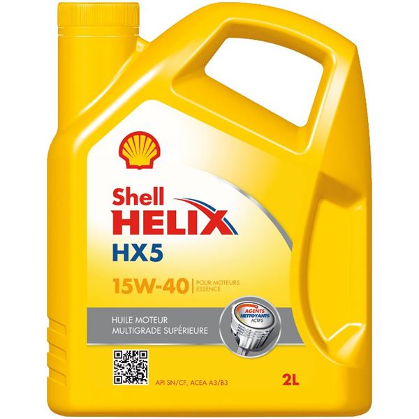 Huile moteur SHELL Helix Super Essence 15W40 2L