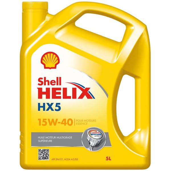 Huile moteur SHELL Helix Super Essence 15W40 5L