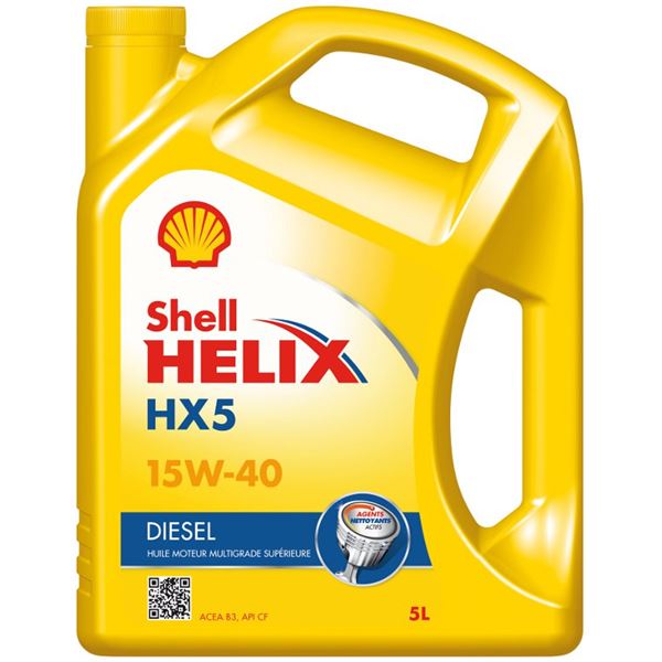 Huile moteur SHELL Helix Super Diesel 15W40 5L