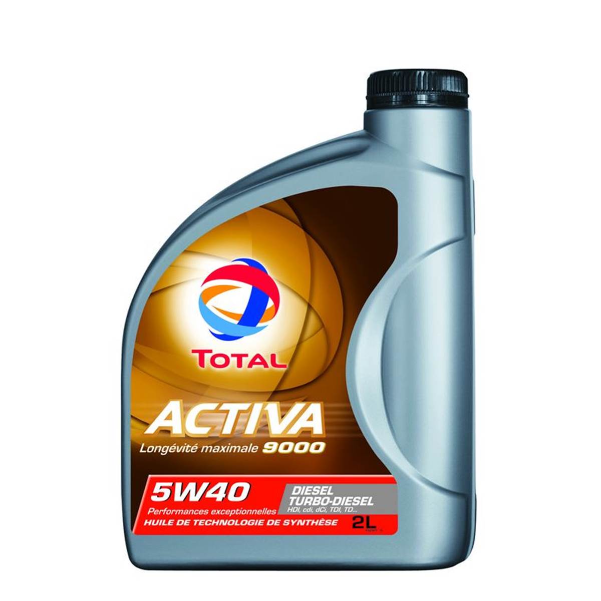 Huile moteur TOTAL Activa 9000 Diesel 5W40 2L
